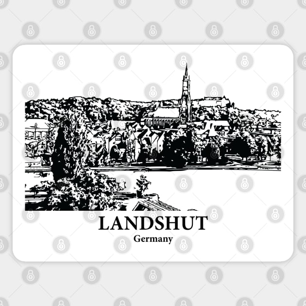 Landshut - Germany Magnet by Lakeric